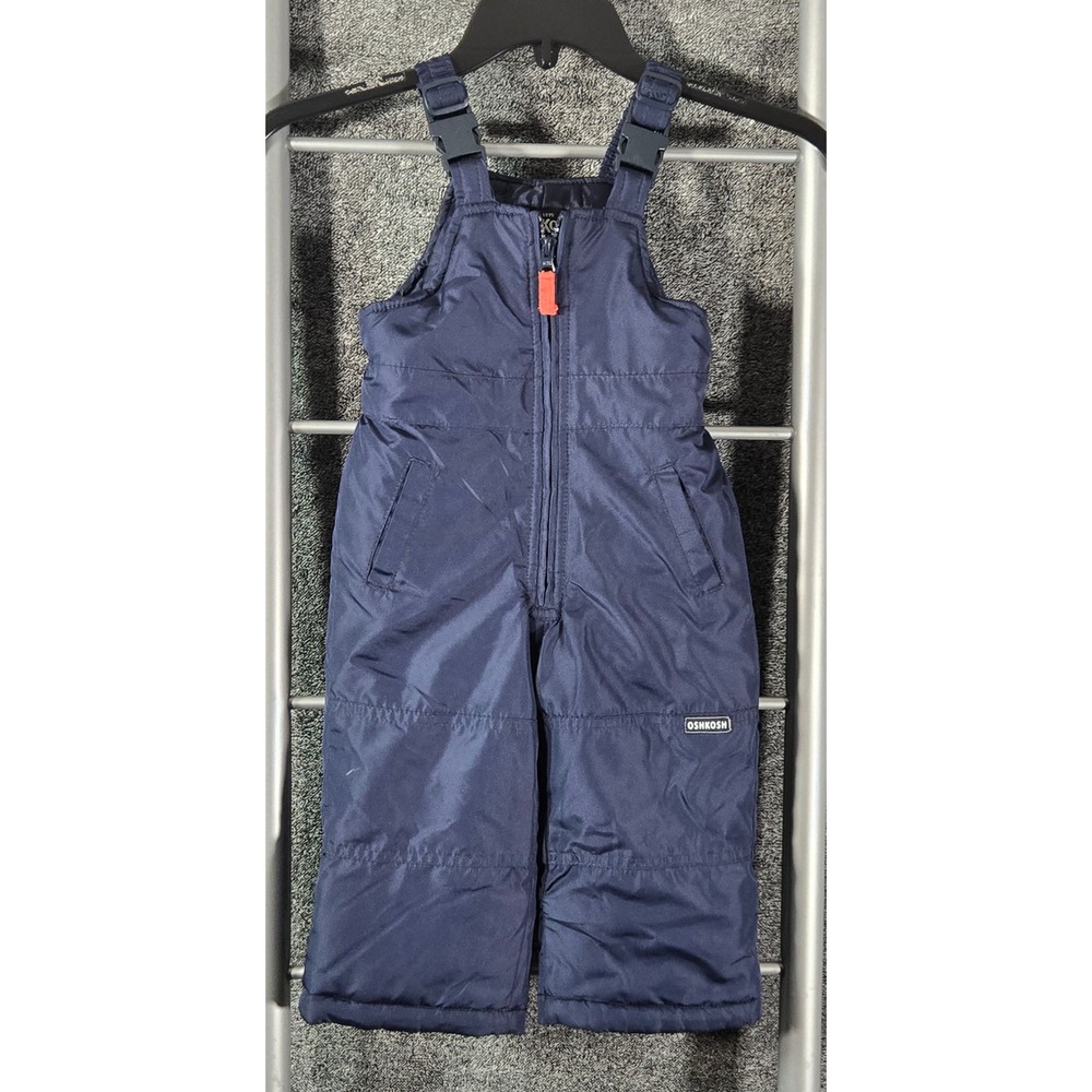 OshKosh Bgosh Kids Navy Blue Insulated Snow Bibs Adjustable Overalls Pants